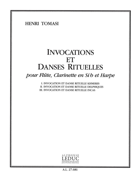 Invocations et Danses rituelles, Flute, Clarinet and Harp