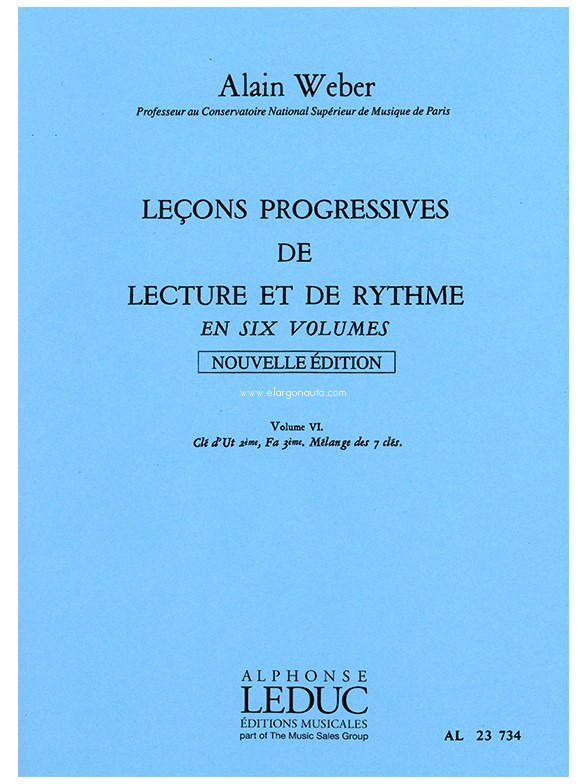 Leçons progressives de lecture et de rythme, vol. VI