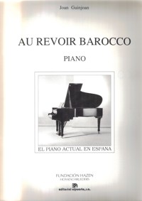 Au revoir barocco, para piano. 9788438103166