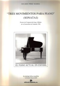 Tres movimientos para piano (Sonata I). 9788438102749