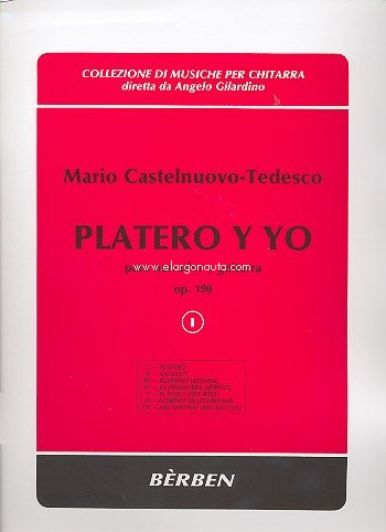 Platero y yo, para narrador y guitarra, op. 190, vol. 1