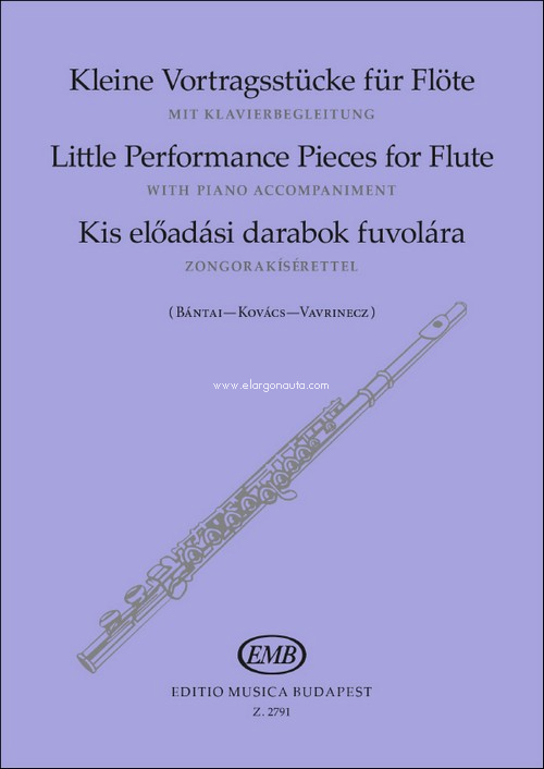 Kleine Vortragsstücke: für Flöte mit Klavierbegleitung, Flute and Piano