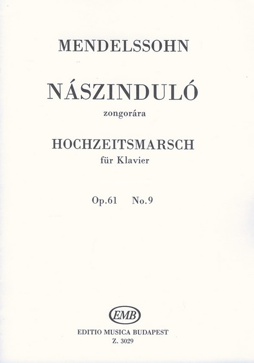 Hochzeitsmarsch Op. 61, No. 9, Piano