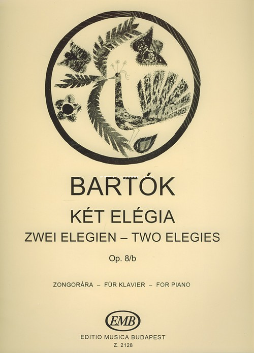 Zwei Elegien op. 8-b, Piano