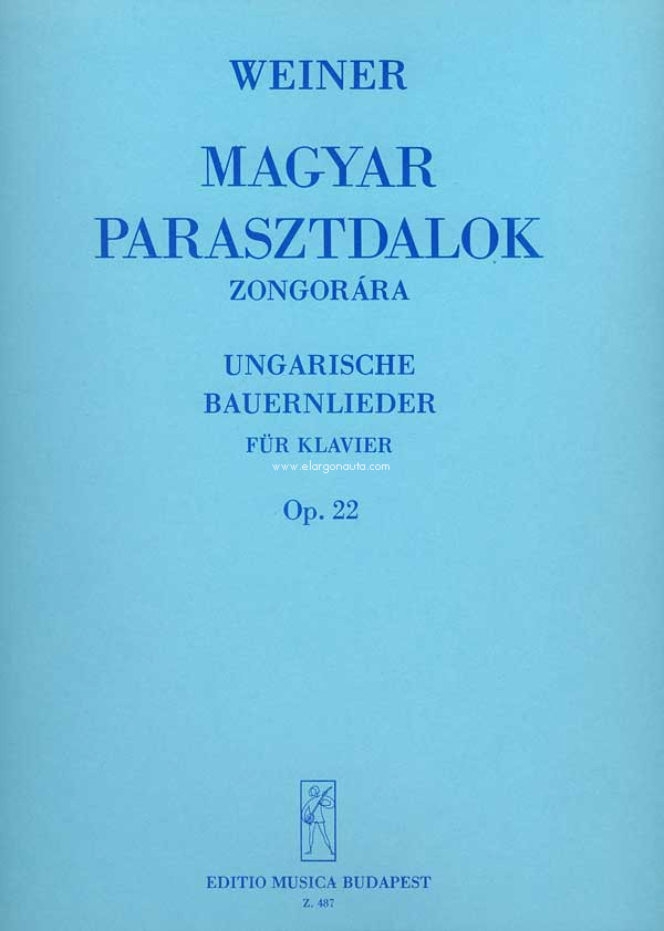 Ungarische Bauernlieder Op. 22 Serie 3., Piano