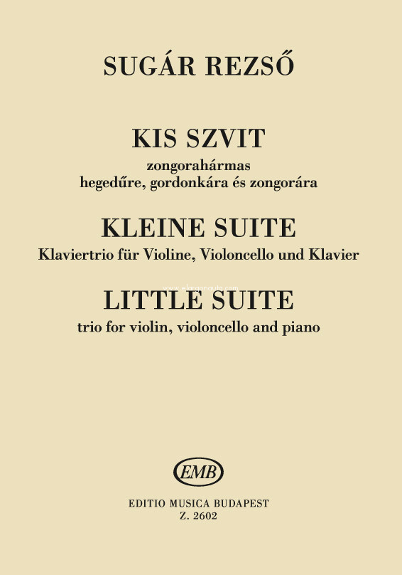 Kleine Suite, Strings and Piano. 9790080026021