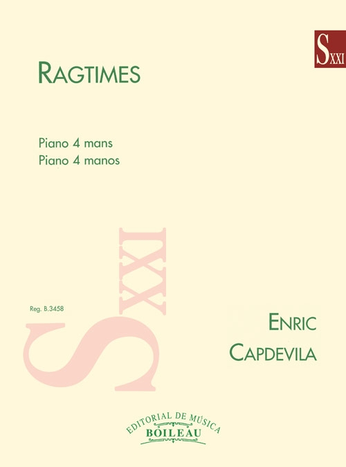 Ragtimes, piano 4 manos