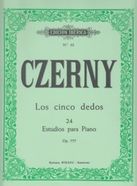 Los cinco dedos, 24 estudios para piano, Op. 777. 9788480203371