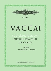 Método de canto, para mezzo-soprano o barítono. 9788480205825