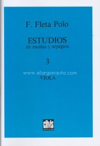 Estudios de escalas y arpegios, viola, nº 3: 2ª posición. 31891