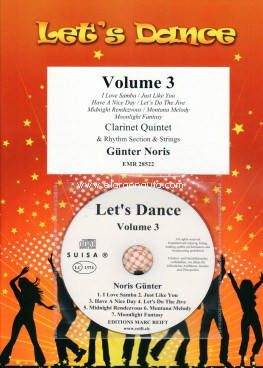 Let's Dance Volume 3, 5 Clarinets, Piano, Bass, Drums, Strings and CD. 9790230985222