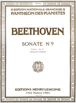 Sonate n°9 Kreutzer, Violin and Piano