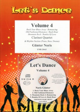 Let's Dance Volume 4, 4 Clarinets and Rhythm Section [Piano, Bass, Drums]. 9790230984430