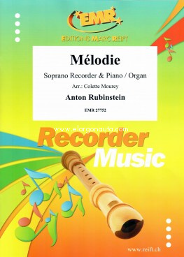 Mélodie, Soprano Recorder and Piano or Organ