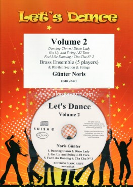 Let's Dance Volume 2, Brass Ensemble, Piano, Bass, Drums, Strings and CD. 9790230984911