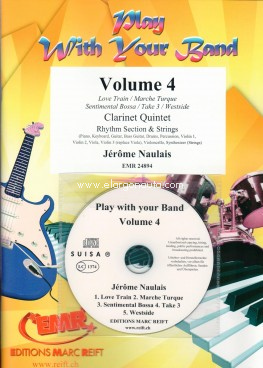 Play With Your Band Volume 4, 5 Clarinets, Rhythm Section and Strings