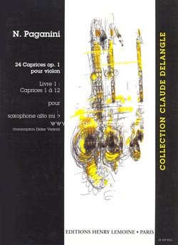 24 Caprices Op.1, Vol.1, Saxophone. 9790230954358