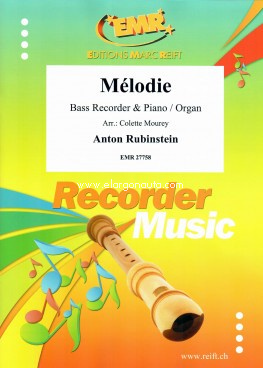 Mélodie, Bass Recorder and Piano or Organ