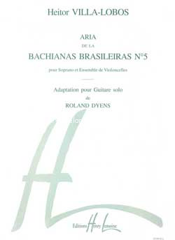 Aria (Bachianas Brasileiras 5), adaptation pour guitare solo. 9790230951890