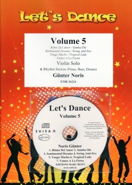Let's Dance Volume 5, Violin, Piano, Bass, Drums and CD. 9790230962247