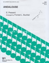 Andalouse, Bb clarinet solo with piano accompaniment. 33406