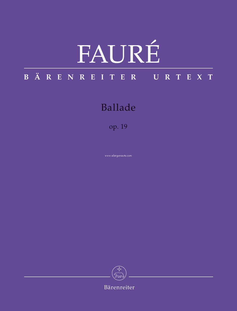Ballade Op. 19, Piano
