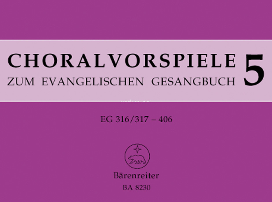 Chorale Preludes Evangelical Hymnal Bk5, Organ