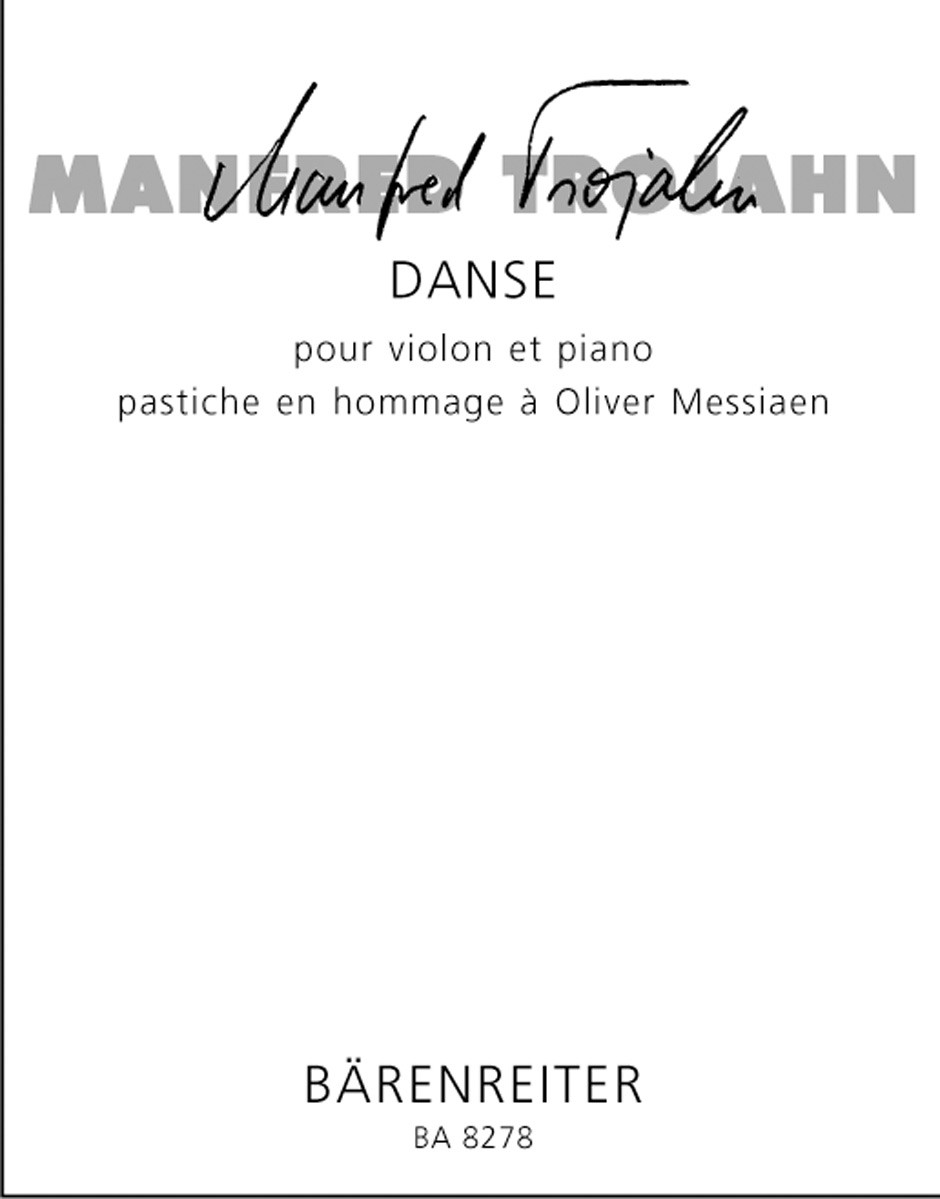 Danse: pastiche en hommage à Olivier Messiaen, Violin and Piano
