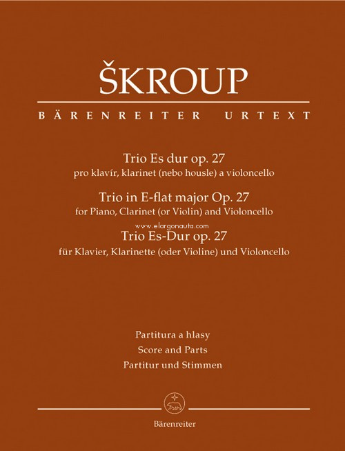Trio in E-flat major op. 27, for Piano, Clarinet (or Violin) and Violoncello