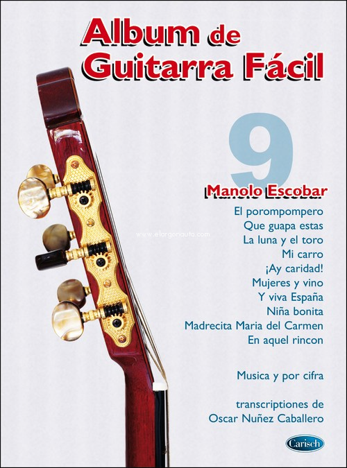 Album de Guitarra Fácil N.09 - Manolo Escobar, Guitar. 9788882912598