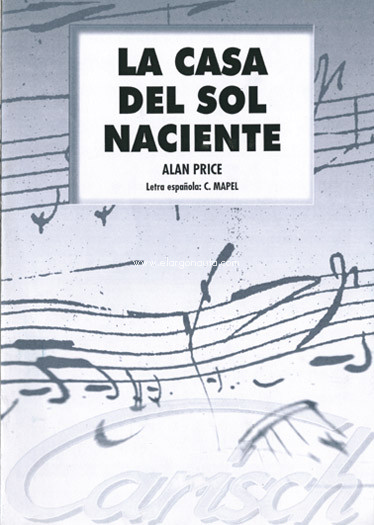 Casa del Sol Naciente, Piano & Vocal