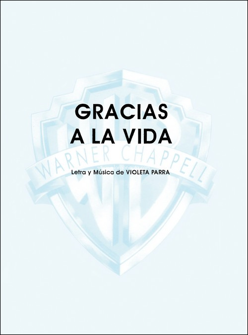 Gracias a la Vida, Piano & Vocal