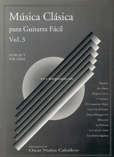 Música Clásica para Guitarra Fácil, Volumen 3. 9788872070703