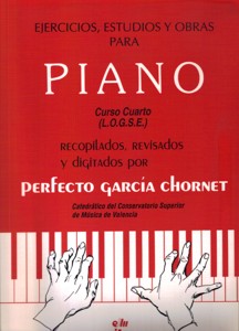 Ejercicios, estudios y obras para piano. Curso 4º (LOGSE)