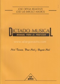 Dictado musical, niveles iniciación, 1 y 2, profesor