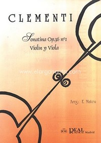 Sonatina Op. 36 nº 1, para Violín y Viola. 9788438704660