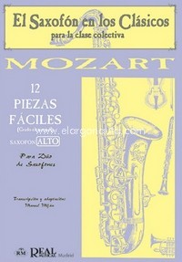 12 Piezas Fáciles (Grado Elemental) para Saxofón Alto. 9788438706022