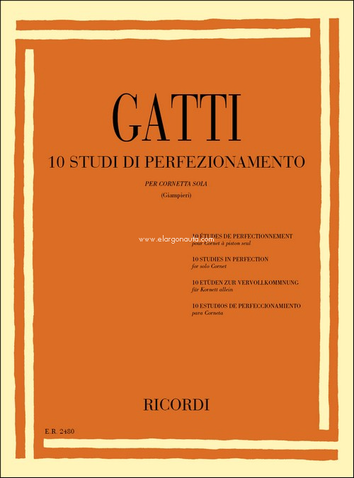 10 Studi Di Perfezionamento: Per Cornetta Sola, Trumpet