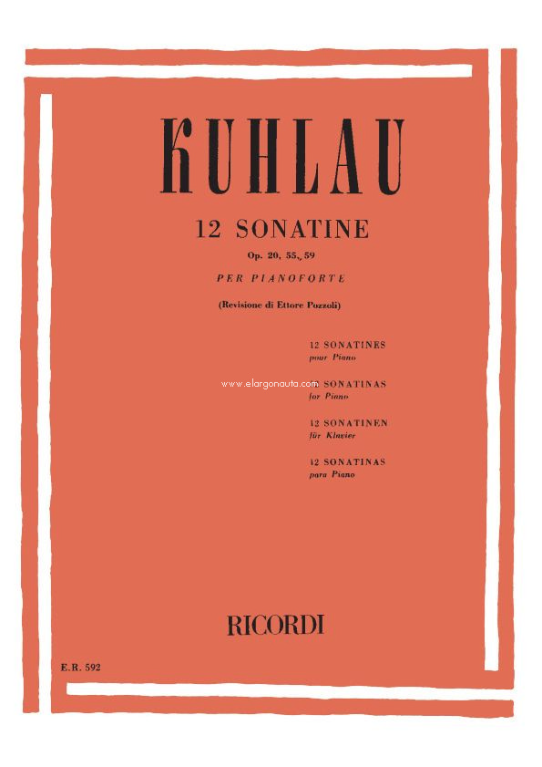 12 Sonatine Op. 20, 55, 59: Per Pianoforte