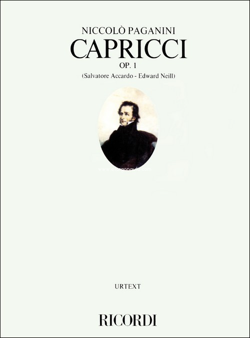 24 Capricci Opus 1, Violin. 9790041828763