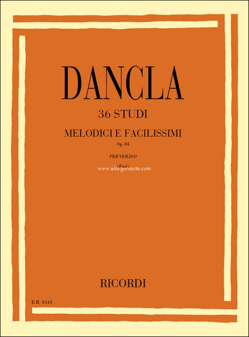 36 Studi melodici e facilissimi Op. 84: per Violino