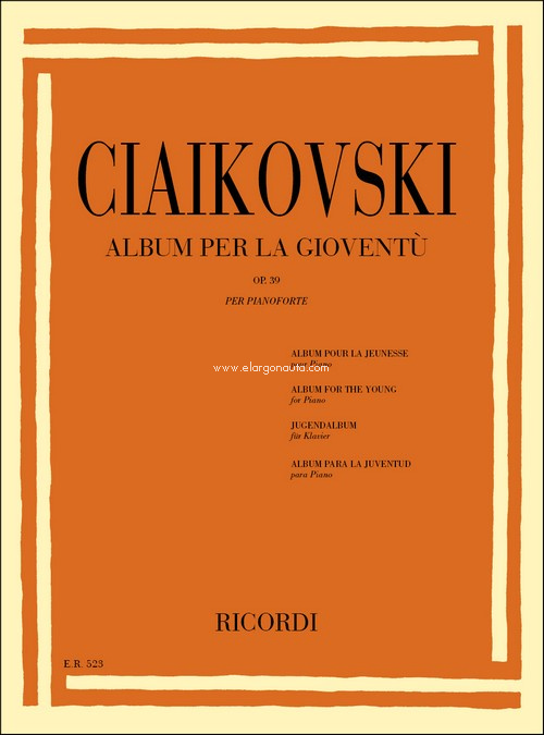 Album per la gioventù, op. 39, ed. Marciano, per pianoforte