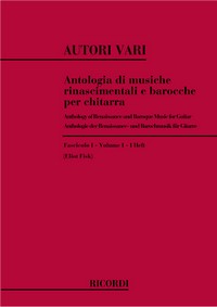 Antologia Di Musiche Rinascimentali E Barocche, Guitar or Lute. 9790041348278 Antologia Di Musiche Rinascimentali E Barocche, Guitar or Lute. 9790041348278