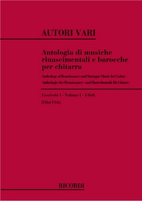 Antologia Di Musiche Rinascimentali E Barocche, Guitar or Lute