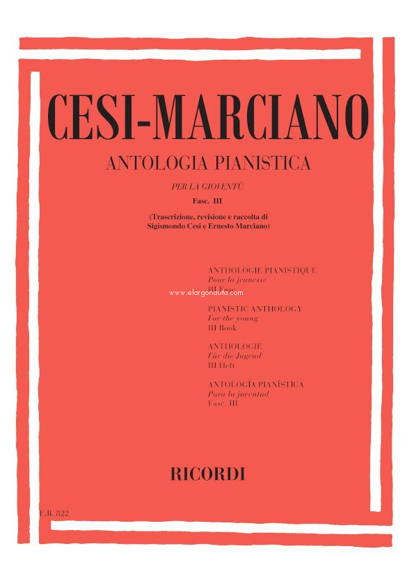 Antologia Pianistica Per La Gioventù - Fasc. III, Per Pianoforte