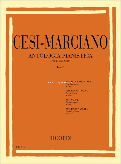 Antologia Pianistica Per La Gioventù - Fasc. V: Per Pianoforte