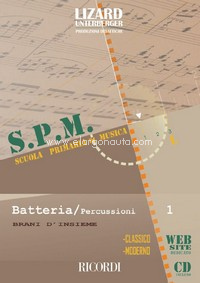 Batteria e percussioni, vol. 1, brani d'insieme. 9790215107113