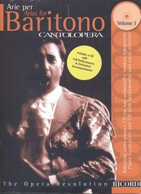 Cantolopera: Arie Per Baritono Vol. 3, Vocal and Piano