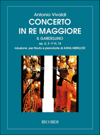 Concerto in re maggiore 'Il Gardellino' Rv 428: F.Vi-14  - Riduzione Per Flauto E Pianoforte, Flute and Piano