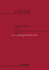 Concerto per oboe, archi e basso continuo in Re RV 453, F.VII-10. Riduzione per piano